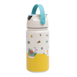 The Cotton Cloud RVS thermos drinkfles Funky Dogs