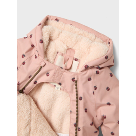 Lil Atelier Baby Winterjas LaSnow05 - AOP Ladybug