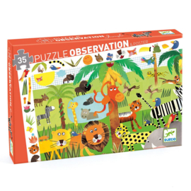Djeco Observatie puzzel Jungle 35 stukjes  DJ07590 | 3+
