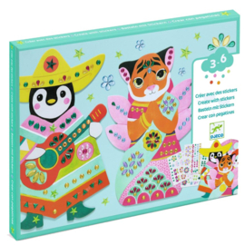 Djeco Knutselset Creëren met Stickers Rhinestone DJ00091 | 3-6 jaar