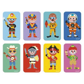 Janod |  Magnetibook kostuums jongens | 3-8 jaar