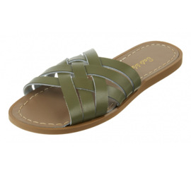 Saltwater dames Slipper Retro Olive (vanaf 36)