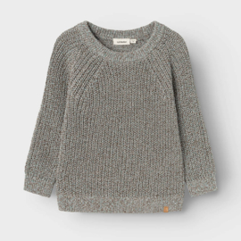 Lil atelier | Noro gebreide trui Sky Gray