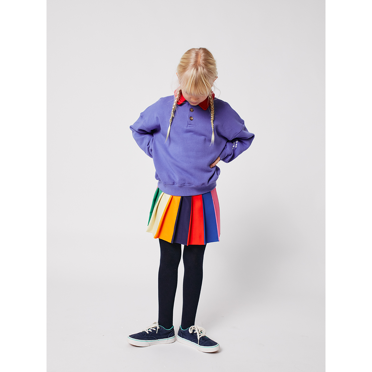 Bobo Choses  Geplooide Color Block Rok