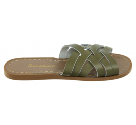 Saltwater dames Slipper Retro Olive (vanaf 36)