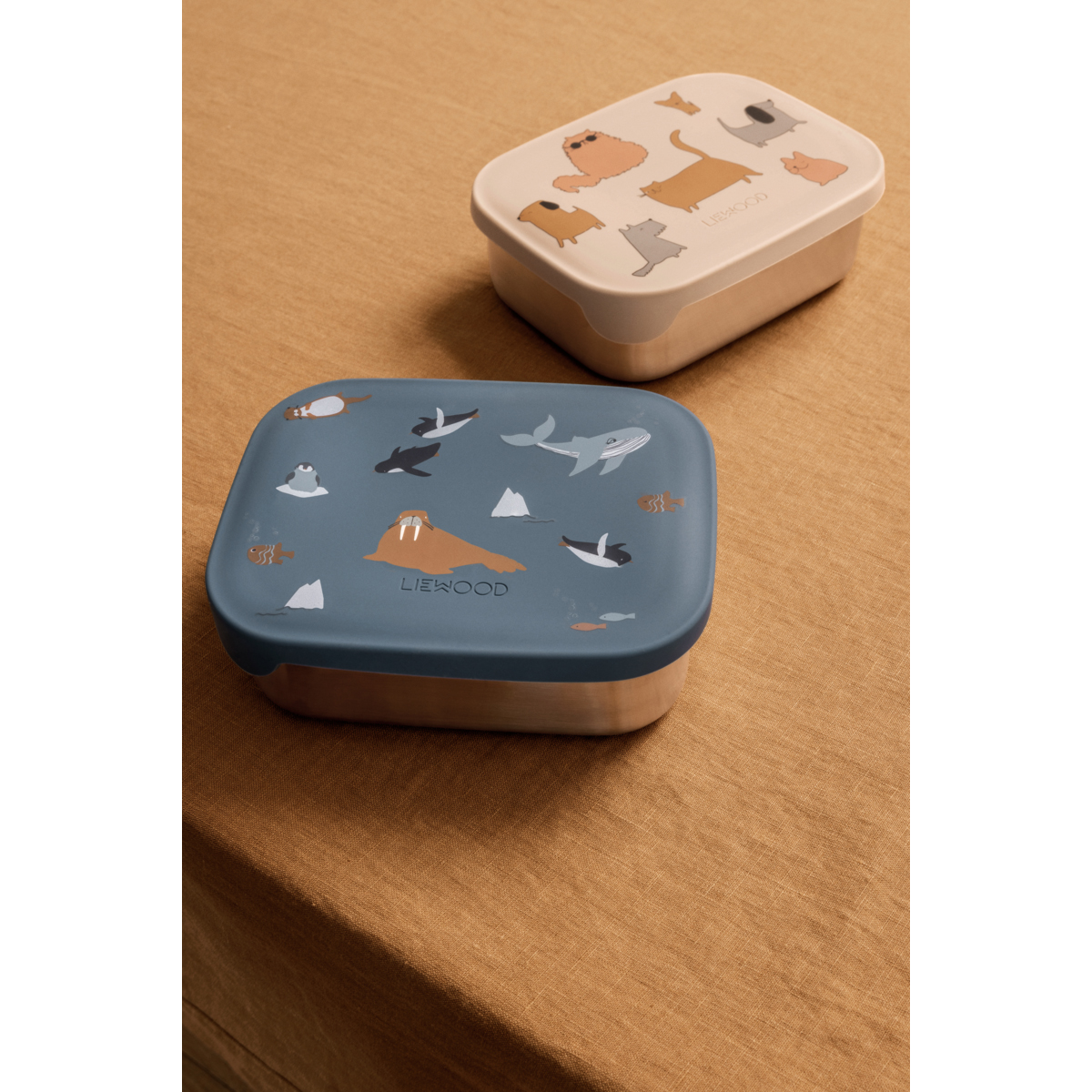 Liewood Arthur RVS Lunchbox -  Arctic Sea