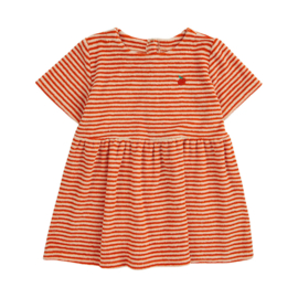 Babo Choses | Baby | Orange Stipes terry dress