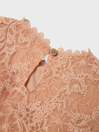 Lil Atelier | Roseli tule jurk Rugby Tan