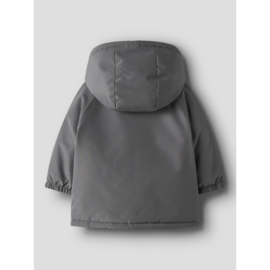 Lil Atelier Baby winterjas LaSnow05  -  Donkergrijs
