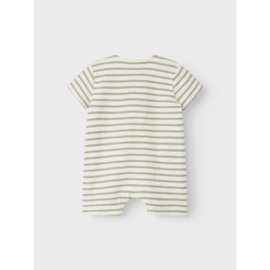 Lil Atelier gestreepte Tadeo suit  - Seagrass