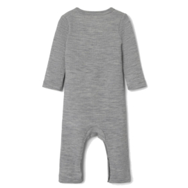 Lil Atelier | Newborn | Fable (merino) wollen onesie | Grijs