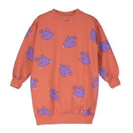 Lotiekids Sweatdress Birds - Clay