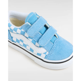 Vans Kids kindersneakers TD Old Skool V -  Checkerboard Blue