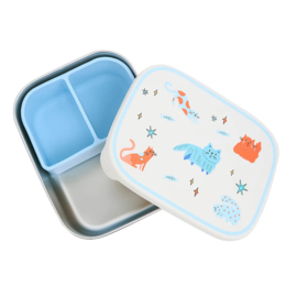 The Cotton Cloud RVS lunchbox Meowtiful Cats