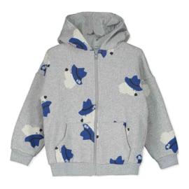Lotiekids Hoodie Chill Dog - Grijs Mélange