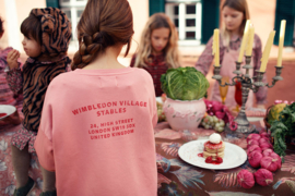 Piupiuchick | Sweatshirt met multicolor huis print (Check rugprint!)