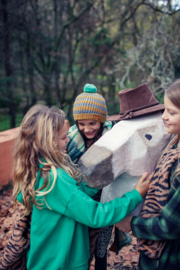 Piupiuchick | Groene hoodie met "Cavalier" print