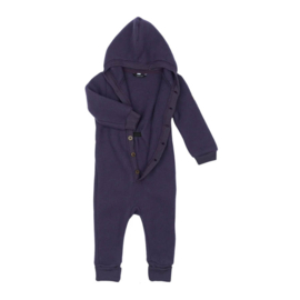 Mikk-line | Wollen babypak met capuchon | Nightshade