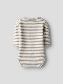 Lil Atelier Thoro Keo longsleeve Body  -  Sepia Tint Gestreept