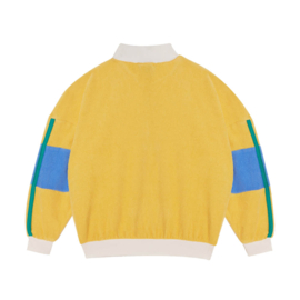 The Campamento Terry Color block Zipper Yellow