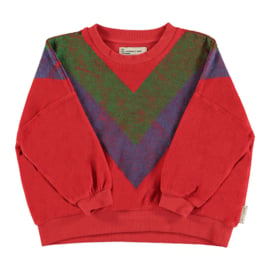 Piupiuchick | Terry sweatshirt met driehoek front & back print
