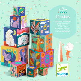 Djeco stapeltoren Wilde Dieren DJ08511 | 12m+