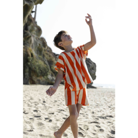 Ammehoela Apollo Shorts - Orange stripes