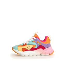 Flower Mountain kindersneakers Saburo Junior - Light Green Multi