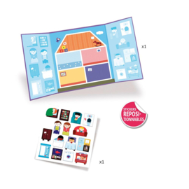 Djeco herbruikbare stickers Het Huis DJ09072 | 18m+