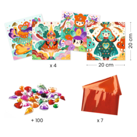 Djeco knutselset Harmony Metal & Strass DJ09525 | 5-8 jaar