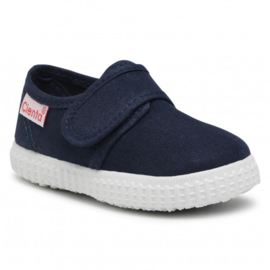 Cienta | Canvas schoenen met klittenbandsluiting | Marino