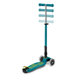 Inklapbare Micro Step Maxi Deluxe - Petrol Green LED | 5-12 jaar