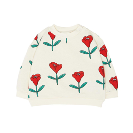 The Campamento | Tulips allover Baby sweatshirt