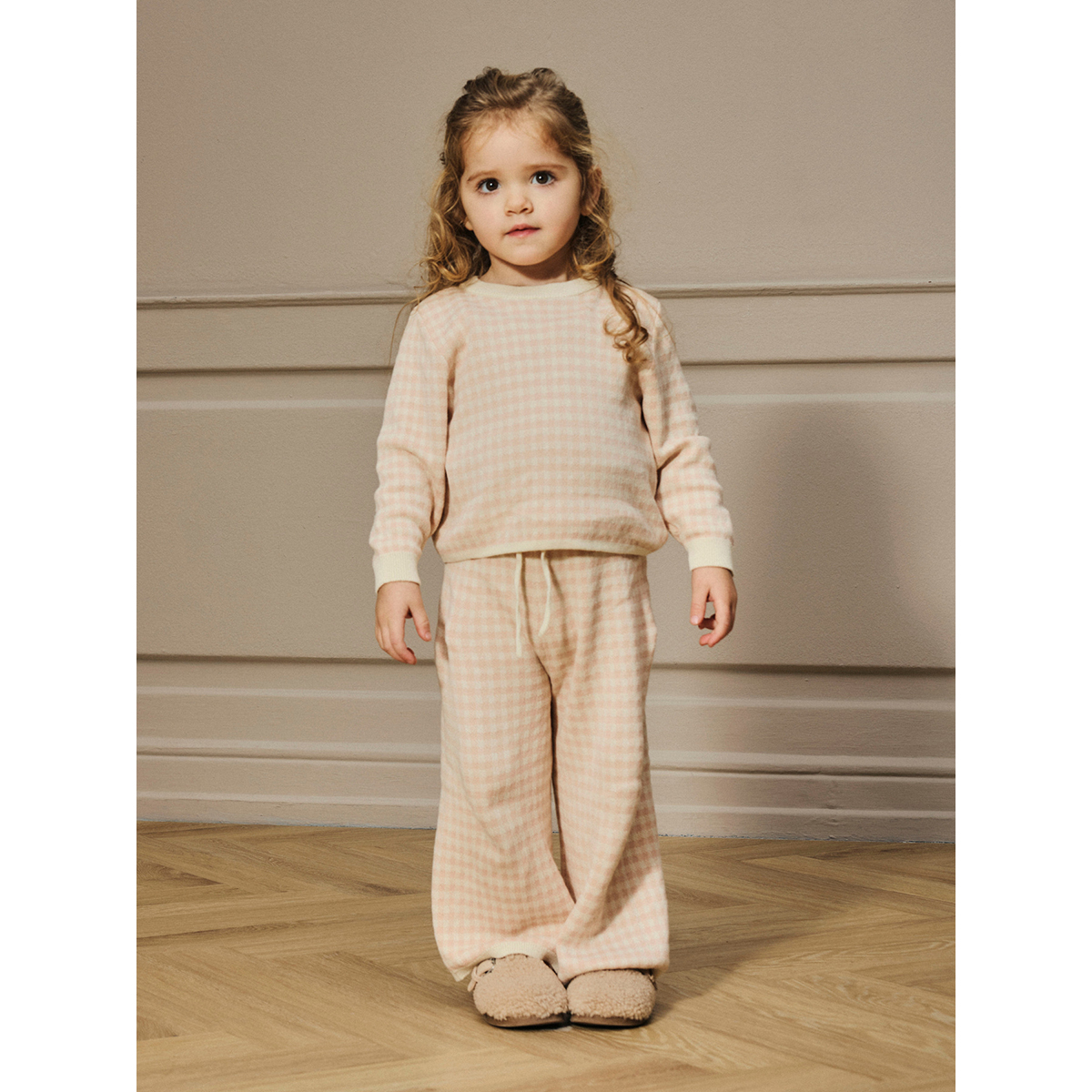 Lil Atelier Knit pants Nadie  -  Cameo Rose