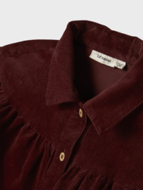 Lil Atelier Obert Corduroy Jurk  -  Hot Chocolate