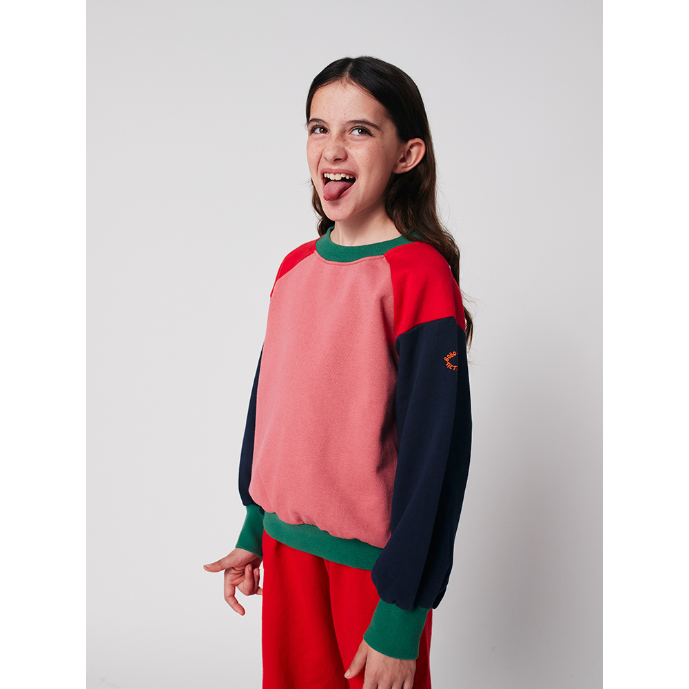 Bobo Choses Tic Tac Toe Color block sweatshirt