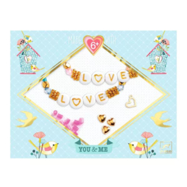 Djeco You & Me Armbandjes maken met letterkralen DJ00012 | 6+