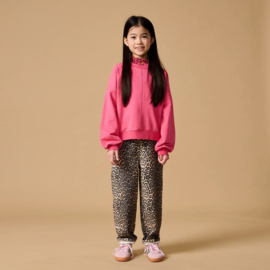 Petit Blush Ballon Fit Jeans  -  Leopard A.O.P.