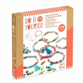Djeco DIY Papieren kralen armbandjes maken DJ07971 | 7-12 jaar