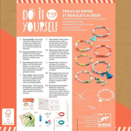 Djeco DIY Papieren kralen armbandjes maken DJ07971 | 7-12 jaar