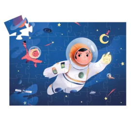 Djeco Silhouet puzzel Astronout op de Maan DJ07301 | 4+