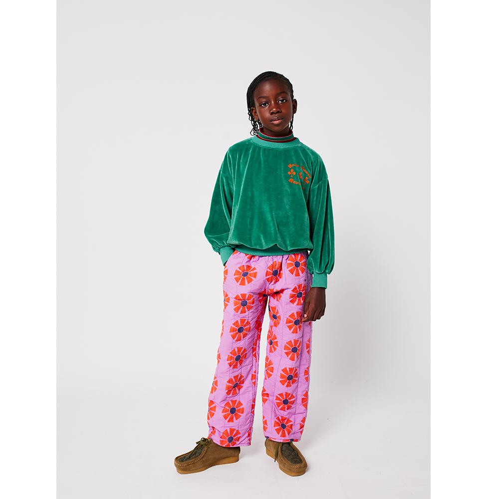 Bobo Choses Have Fun velvet sweatshirt
