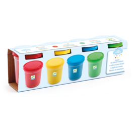 Djeco vier potten boetseerklei DJ09756 | 18m+