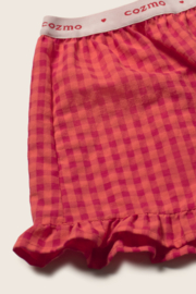 Cozmo -tomato gingham shorts