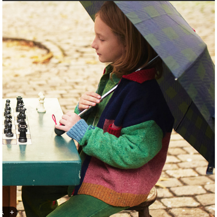 Bobo Choses Gebreid Color Block vest met ritssluiting