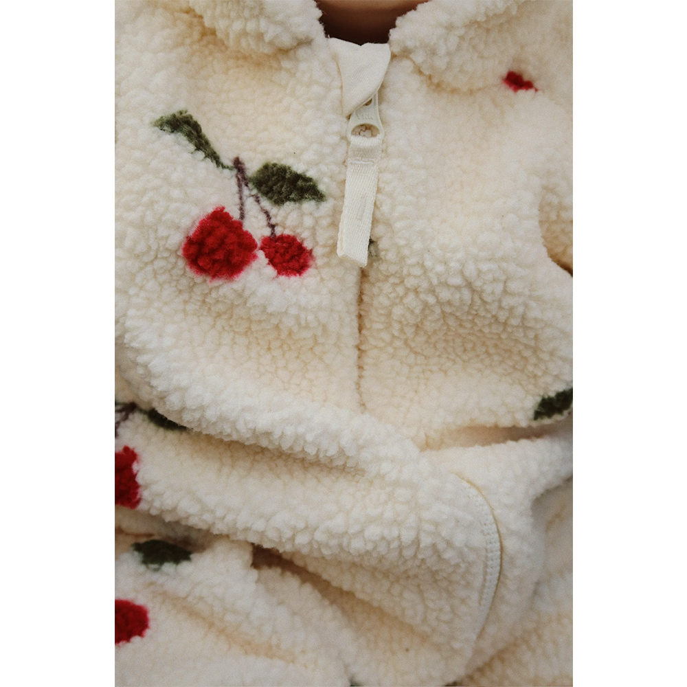 Konges Slojd Jody teddy baby onesie  -  Ma Grande Cerise