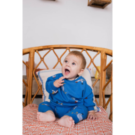 Lotiekids baby leggings Seagulls - Royal Blue