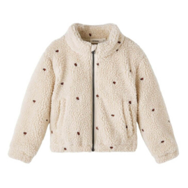 Lil Atelier | Nalo Sherpa jacket | Fog Ladybugs