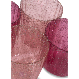 Konges Slojd Glitter bekers 4-pack