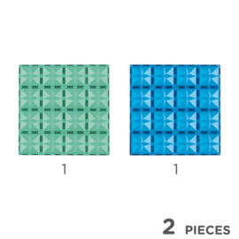 Cleverclixx | Big Plates Blue Green | 2 stuks